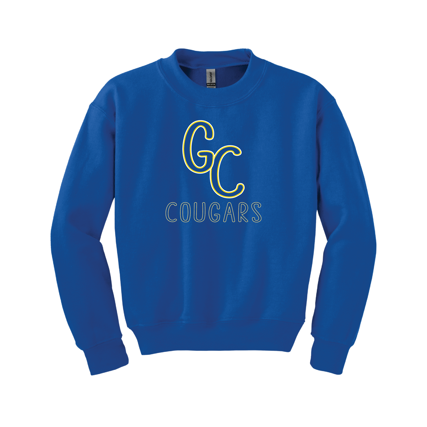 Youth - GC Cougars Skinny Font (T-Shirt, Crewneck, Hoodie)