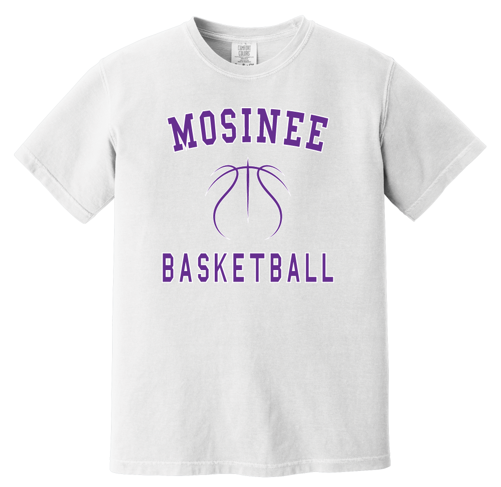 Mosinee Basketball Block Lettering T-Shirt