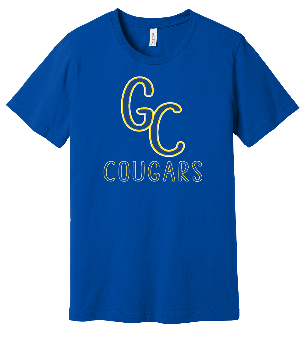 GC Cougars Skinny Font T-Shirt