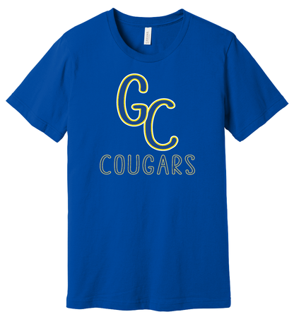 GC Cougars Skinny Font T-Shirt