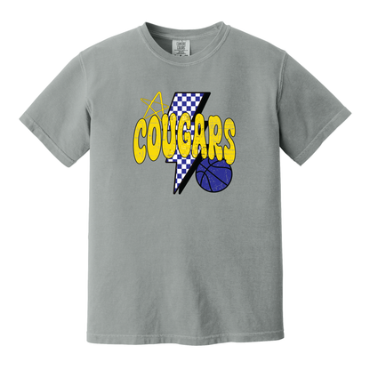Cougars Retro Basketball Tee