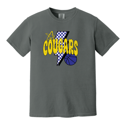 Cougars Retro Basketball Tee