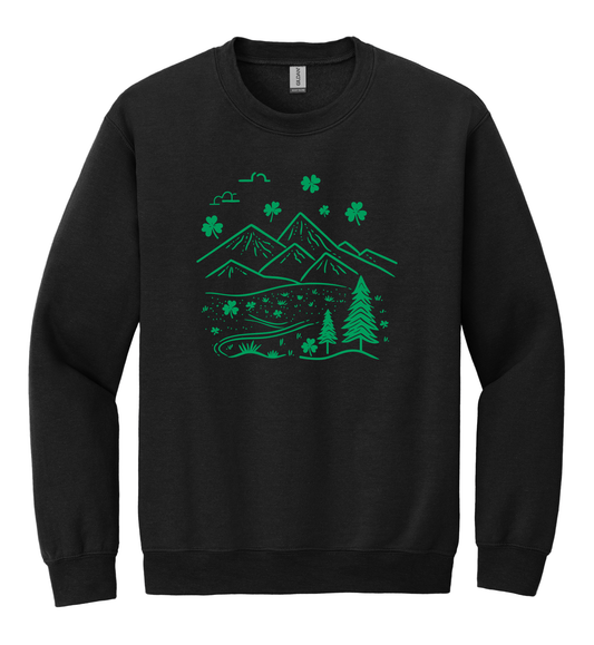 St. Patrick's Day Mountains Crewneck